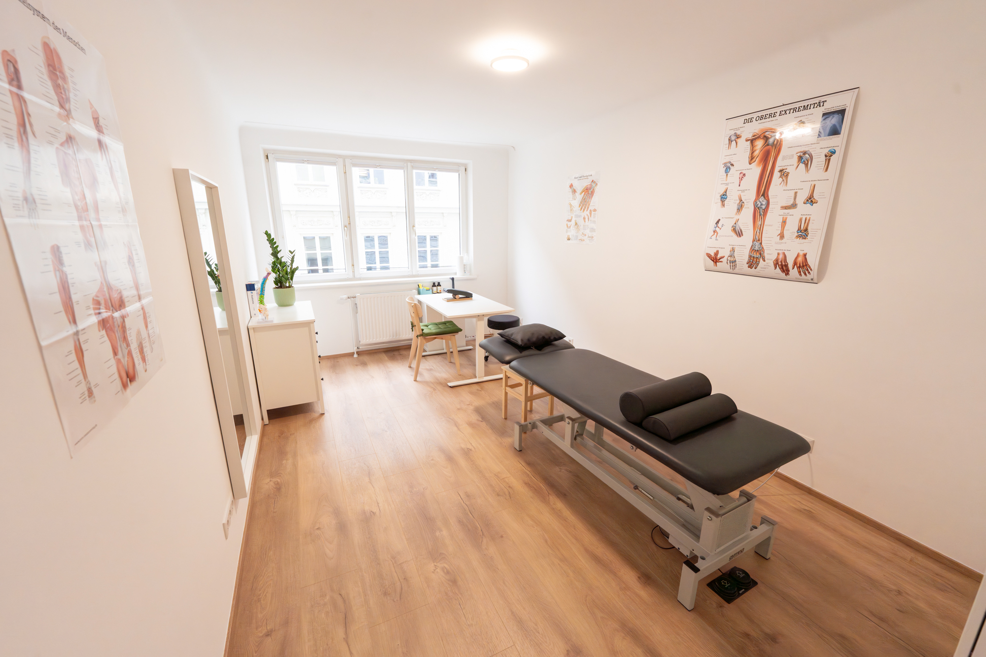 Behandlungsraum 2 Moderner Therapieraum in Wien Landstraße - Ergotherapie auf Krankenkassa für Handtherapie, Orthopädie, Neurologie und Geriatrie